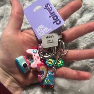 Claire's Colorful Keychain Set